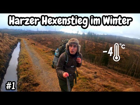 Heftiger Wind und kalte Temperaturen | Harzer Hexenstieg im Winter -- Teil 1