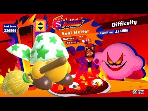 Kirby Star Allies Boss Rush: The Ultimate Choice - Solo Soul Melter w/ Broom Hatter (Cleaning)