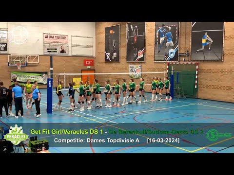 Volleybal Dames Topdivisie A: Get Fit Girl/Veracles D1 - De Berenkuil/Sudosa-Desto D2 [16-03-2024]