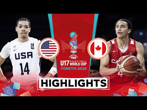 Quarter-Finals: USA 🇺🇸 vs Canada 🇨🇦 | Highlights | FIBA U17 Basketball World Cup 2024