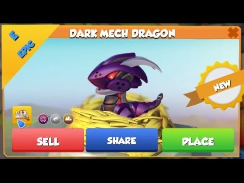 Dark Mech Dragon Hatching + Visiting Another Island! Dragon Mania Legends #278