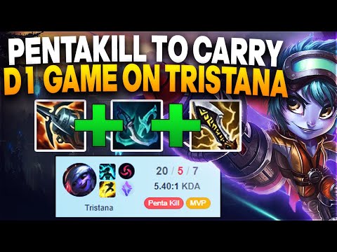 Insane Tristana 1v9 in Diamond 1 - Climbing to Master with Tristana | Tristana ADC Gameplay
