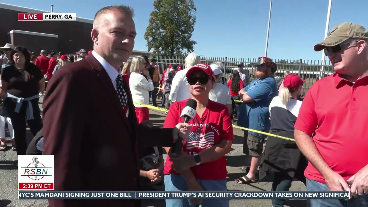 “If You Come to America Do It the Legal Way” - Supporter at Trump Rally in Perry, GA - 10/24/2026
