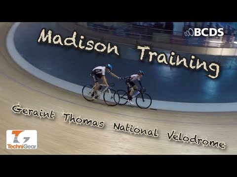 Youth Madison Training at The Geraint Thomas National Velodrome 19.11.19