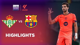 Highlights Betis Vs Barcelona (3-5) di LaLiga 25/26, Hattrick Ferran Buat Blaugrana Nyaman di Puncak