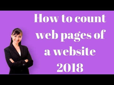 How to count web pages of a website 2018