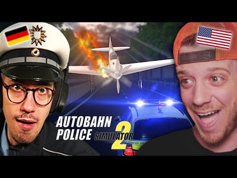 HandOfBlood is WILD! (American Reacts to Autobahn Polizei Simulator 2)