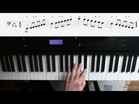 Mobiler Musikunterricht Regensburg -Eb Dur Tonleiter am Klavier