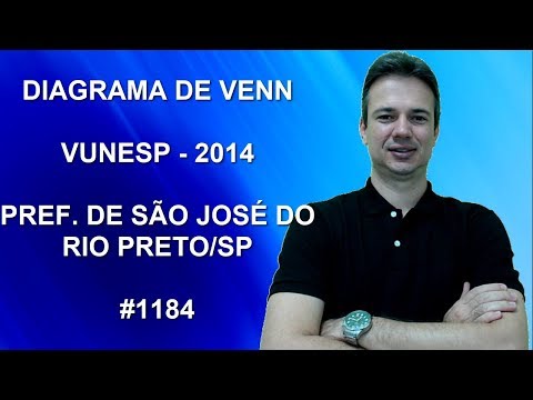 1184 - VUNESP - 2014 - PREF.  SÃO JOSÉ DO RIO PRETO/SP - DIAGRAMA DE VENN (Concurso)