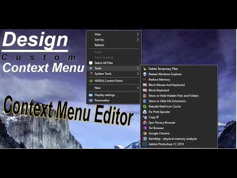 how to Add new Options in Context menu - windows 10 | Design Your Own Context Menu