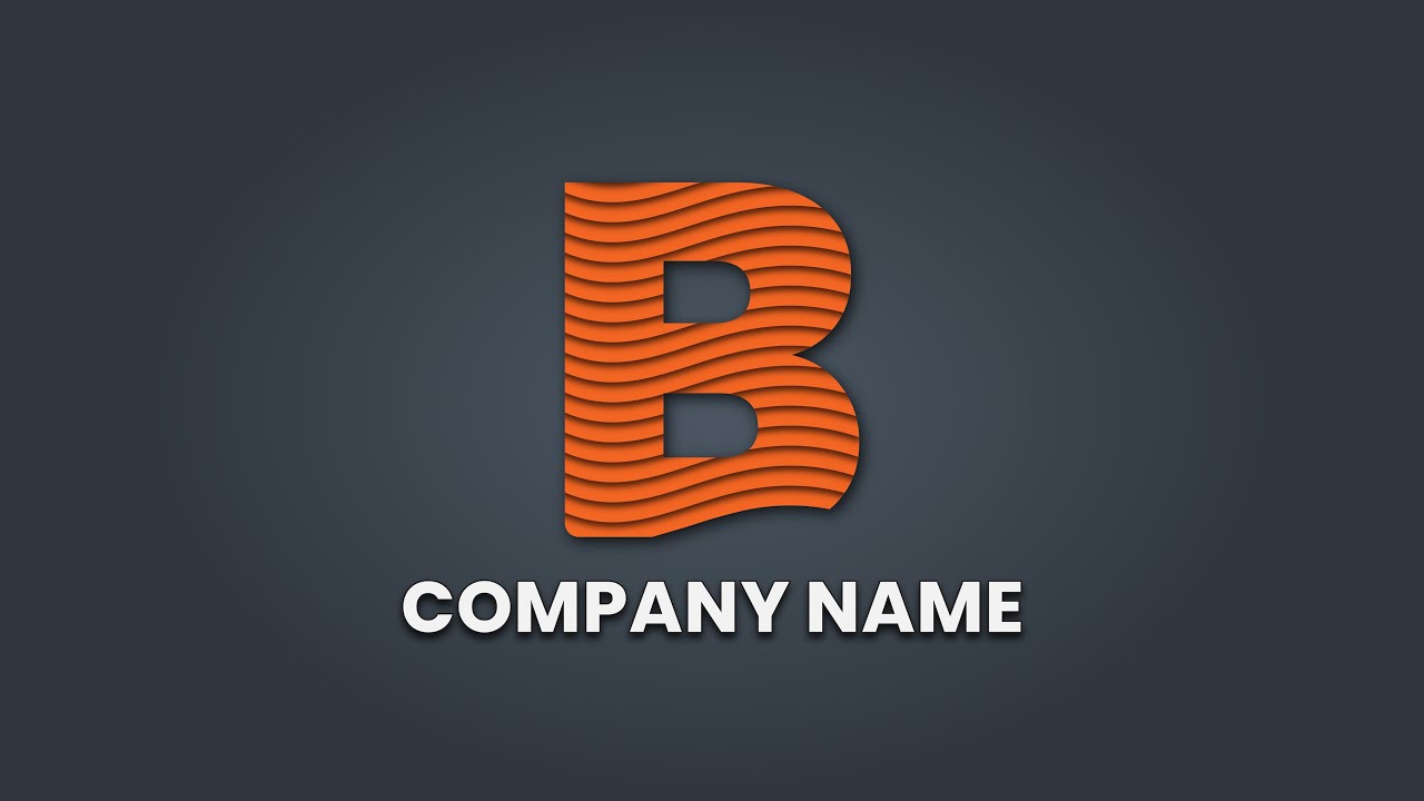 3D Line Art Letter B Logo Design | Illustrator tutorial