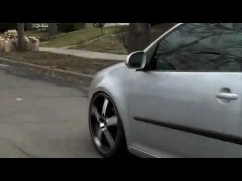 Scion tC & Volkswagen MKV bagged on Air Lift air suspension.