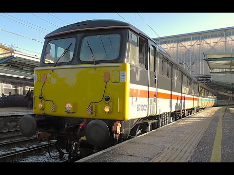 Class 87 Electric No. 87002 - Carlisle & Newcastle - 'The Capital's Scot' Rail Tour - Jan 10th 25