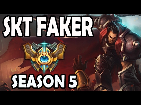 SKT T1 Faker Darius vs Karthus TOP Ranked Challenger Korea