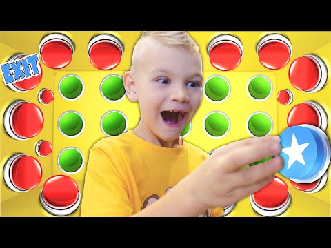 100 Mystery Color Buttons Vending Machine Escape!