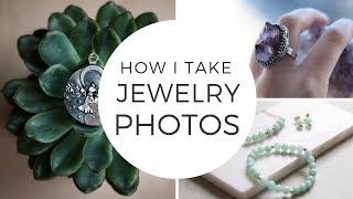 JEWELRY PHOTOGRAPHY - how I take jewelry photos at home. Product photography for Etsy