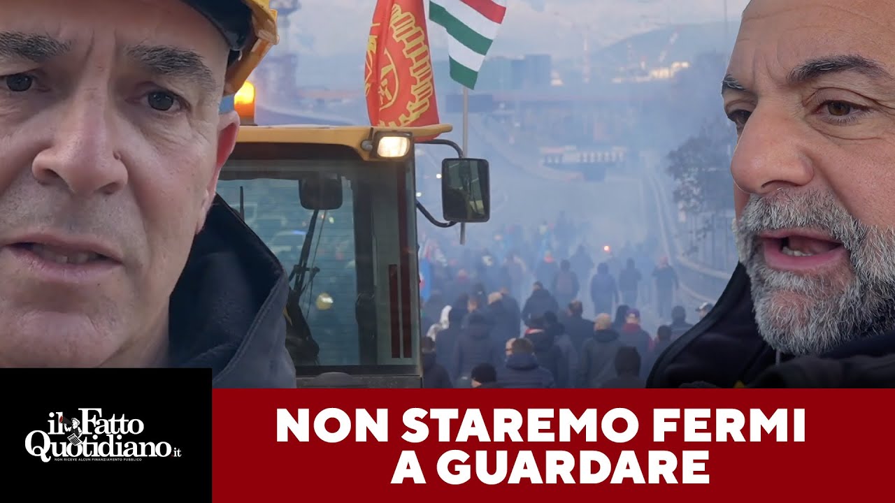 Ex Ilva a Genova, blocco stradale e presidio a oltranza degli operai: "Non staremo fermi a guardare"