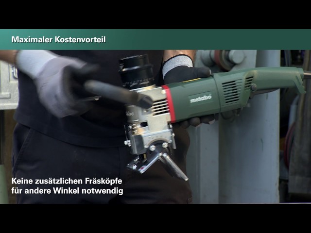 Video teaser per Metabo Kantenfräsen für die Schweissnaht-Vorbereitung (German)