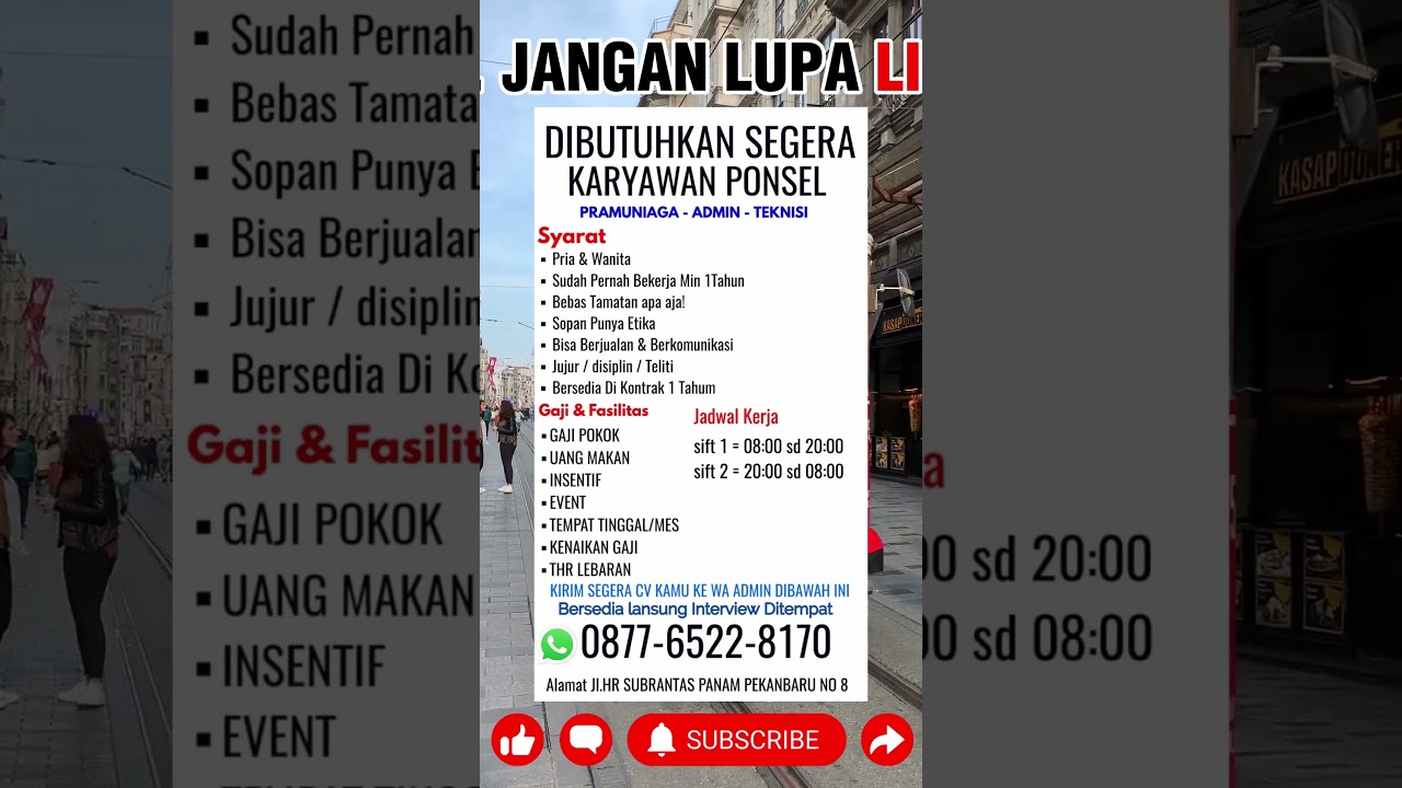 LOWONGAN KERJA TERBARU DI RC Ponsel #loker #lokerriau #lowongankerja #kerja #kerja