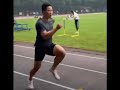 See World Class 100m Sprinter Running Up Close