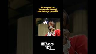 Marvin Gaye performs &quot;Mercy mercy me (the ecology)&quot; at the Montreux jazz festival 1980.