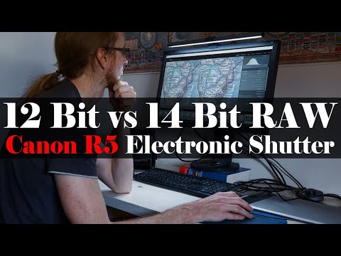 Canon EOS R5 12 bit vs 14 bit Raw - Electronic Shutter vs 1st Curtain