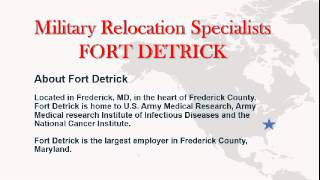 preview picture of video 'Military Real Estate  for Fort Detrick Housing Frederick Maryland Relocation Specialists'