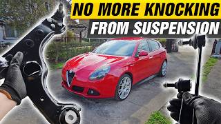 ALFA GIULIETTA CONTROL ARMS, FRONT/BACK SWAY BAR LINKS REPLACEMENT