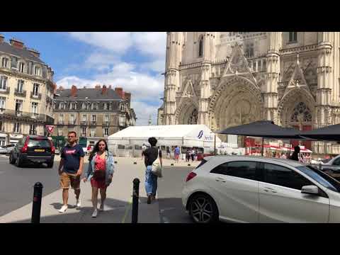 Nantes Walking Tour 4K 🇫🇷 | Explore Château des Ducs, Nantes Cathedral & Modern Attractions
