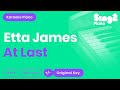 Etta James - At Last (Karaoke Piano)