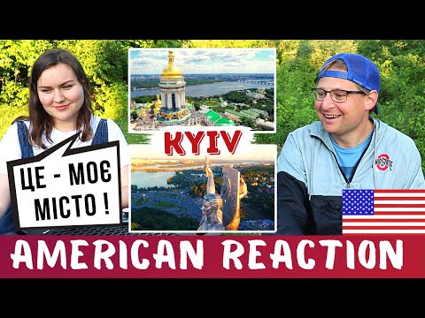KYIV, UKRAINE, DRONE TOUR — РЕАКЦІЯ АМЕРИКАНЦЯ — Місто Київ з дрону [Ukraine Reaction]