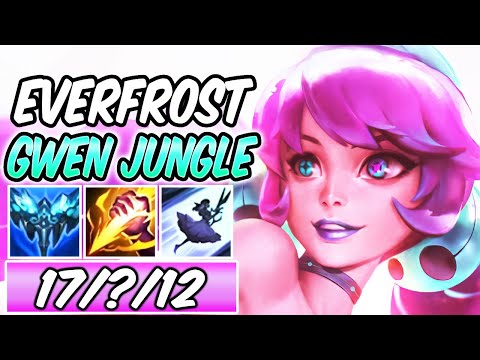 GWEN JUNGLE EVERFROST SPACE GROOVE GAMEPLAY - NEW CHAMPION | Build & Runes | League of Legends