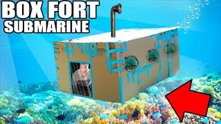 BOX FORT SUBMARINE CHALLENGE!! 📦💦