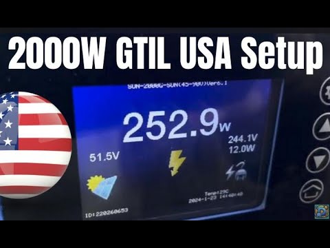 2000w Sun GTIL Grid Tie Inverter with Limiter USA setup