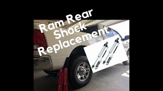 Ram 1500/2500/3500 Rear Shock Replacement