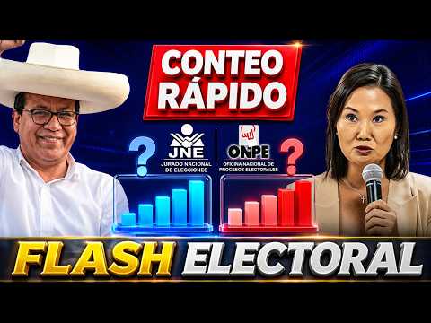 FLASH ELECTORAL CONTEO RAPIDO DE LA OFICINA NACIONAL DE PROCESOS ELECTORALES ELECCIONES 2026
