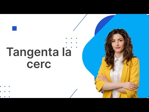 Tangenta la cerc