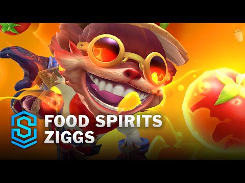 Food Spirits Ziggs Wild Rift Skin Spotlight