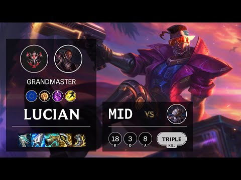 Lucian Mid vs Orianna - EUW Grandmaster Patch 11.24b