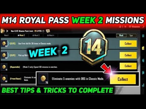 M14 ROYAL PASS🔥                         2 RP MISSIONS IN 2 Minutes🤩✅ PUBG | BGMI