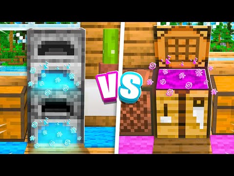 EPIC Boy vs Girl Base Battle in Minecraft!