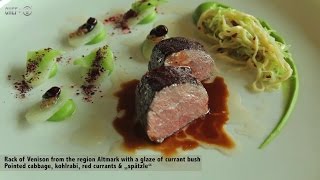 preview picture of video '3-Michelin starred chef Sven Elverfeld creates a Venison with cabbage and spatzle recipe'