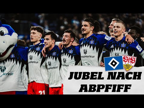 JUBEL NACH LAST-MINUTE-SIEG GEGEN STUTTGART  | HSV vs. VfB Stuttgart | Alle Momente nach Abpfiff