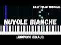 Ludovico Einaudi - Nuvole Bianche (Easy Piano Tutorial)