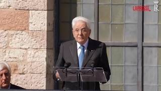 Mattarella ad Assisi: «San Francesco ci insegna che non c’è colpa maggiore di quella di uccidere ...