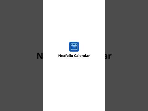 Nexfolio Calendar