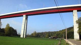 preview picture of video 'Viaduc de la Lizaine - LGV Rhin-Rhône - Octobre 2010'