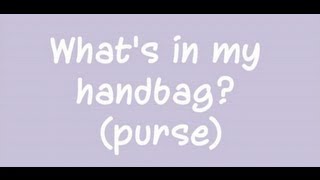 preview picture of video 'What's in my handbag? (purse)'