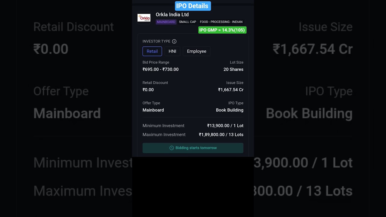 Orkla India IPO Date, Review, Price,  Details.28/10/25 #ipoanalysis #ipo #orklaipo #orkla#iporeview