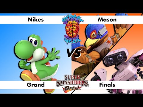 SG 14.1 SSBB GF - Nikes (Yoshi) vs Grim (Falco/Rob/Pika) Super Smash Bros Brawl 1v1 Grand Finals